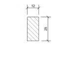 12x25x100 Betonband Grijs