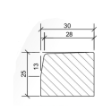 28/30x25x100 Betonband grijs