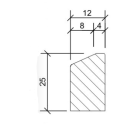 4/12x25x100 Rijwielpadband