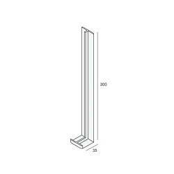 Heering hs tussenstuk-L max 300 mm  p/st