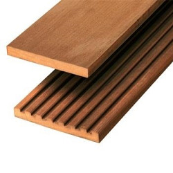 Vlonderplank Hardhout 365x14,5x2,5cm