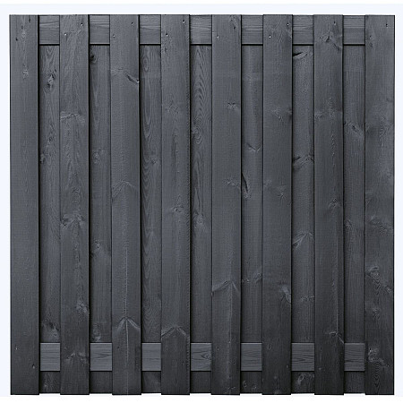 Schutting Hamburg 180x180 Zwart Gespoten 17planks